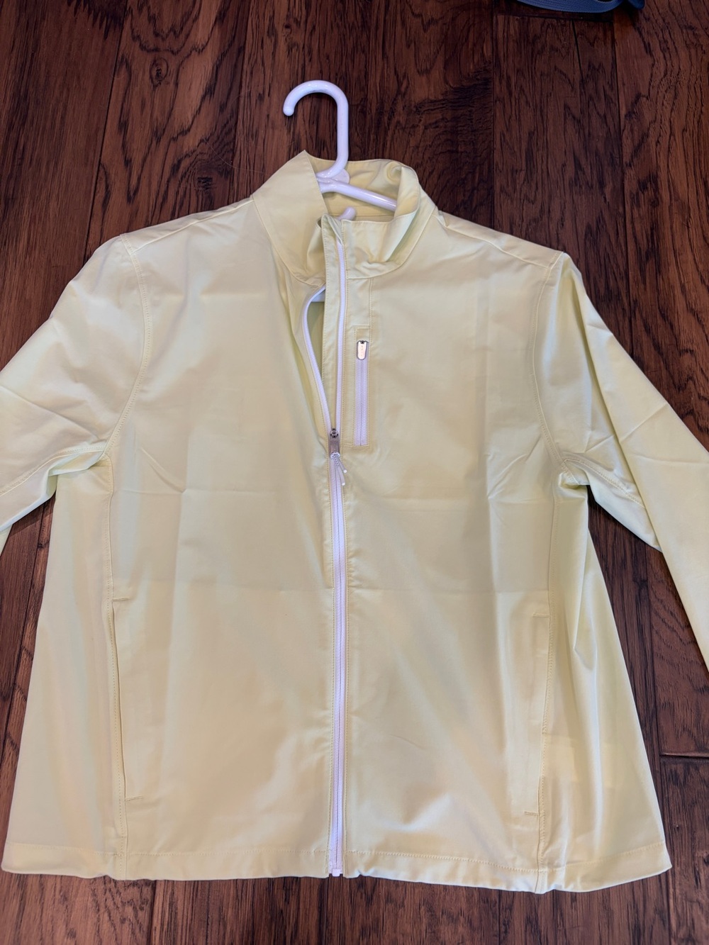Athleta Light Yellow Full-Zip dash jacket- never worn